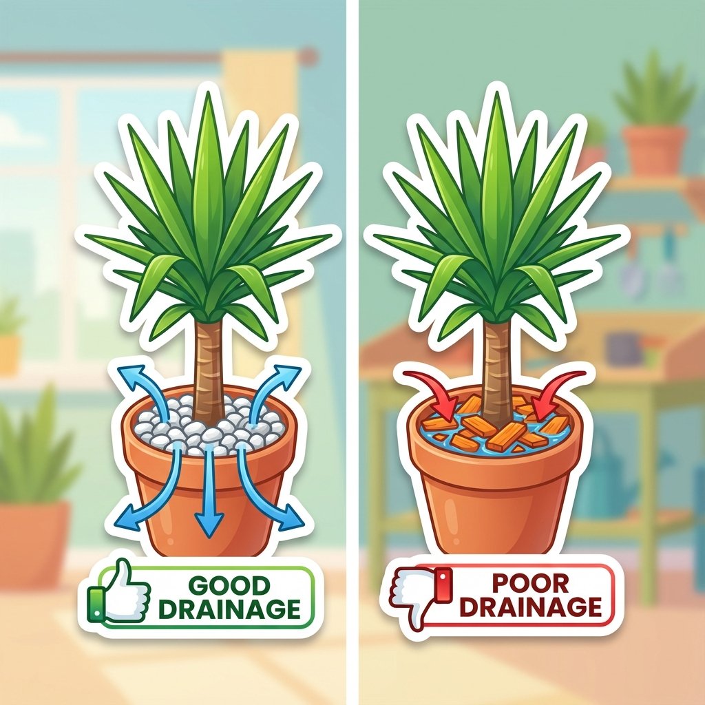 Yucca can live outside: Comparing gravel vs wood mulch for winter protection and drainage.