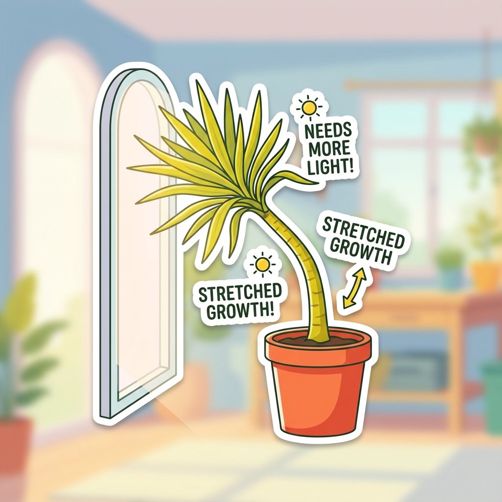 Yucca how to propagate yucca etiolation Yucca lean due to insufficient light.