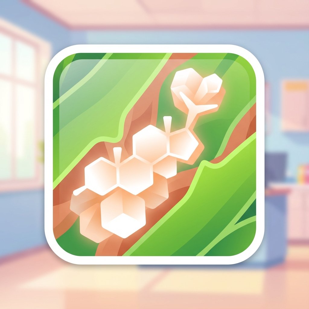 Yucca is toxic to pets: Close-up illustration of steroidal saponins in Yucca leaf tissue, highlighting toxicity to pets.