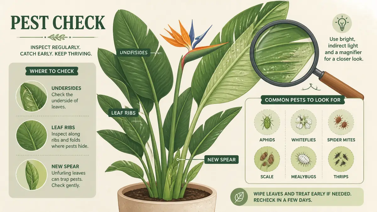 bird of paradise pest check spider mites scale mealybugs