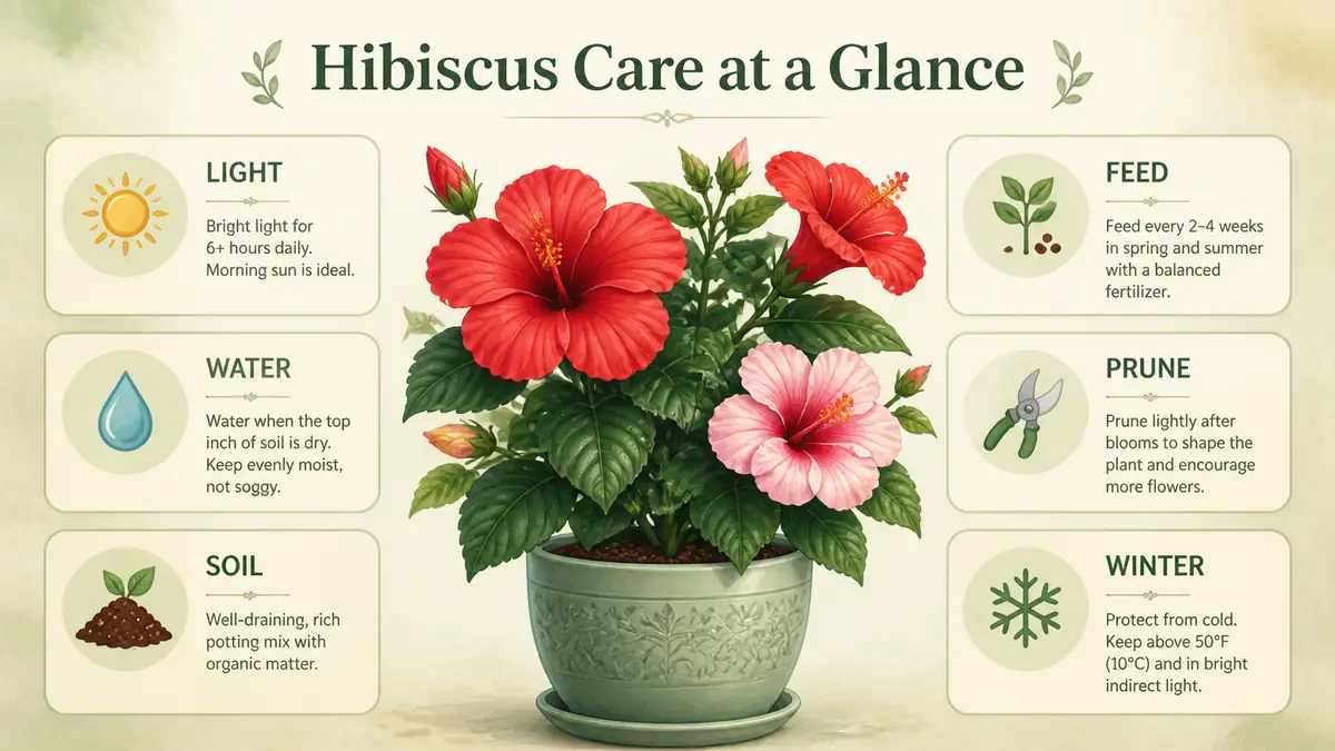 hibiscus care snapshot light water soil fertilizer pruning winter