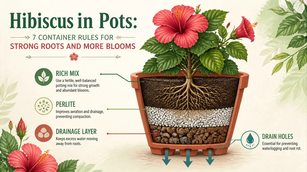 hibiscus container soil and drainage guide