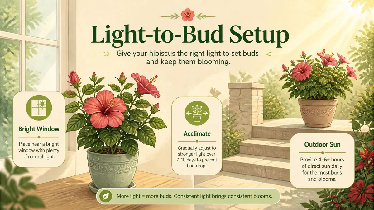 hibiscus not blooming light placement guide for buds