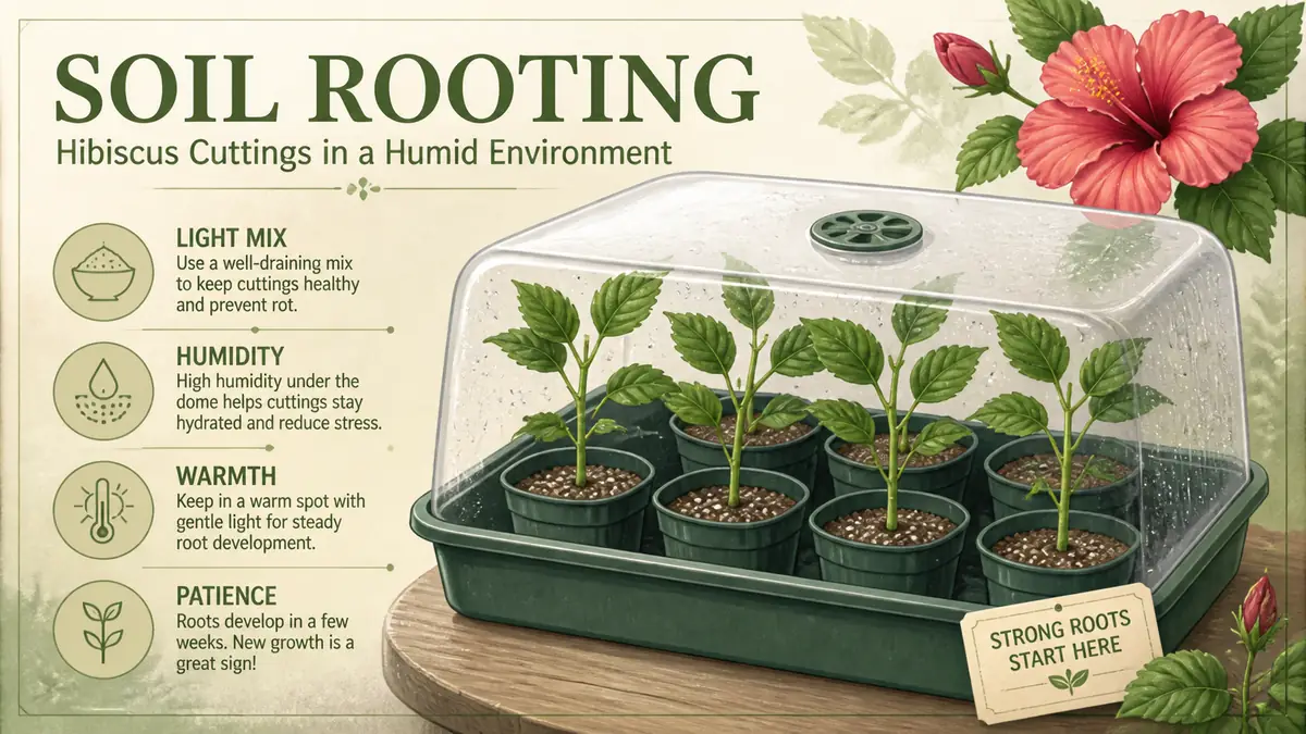 hibiscus cutting soil rooting humidity guide