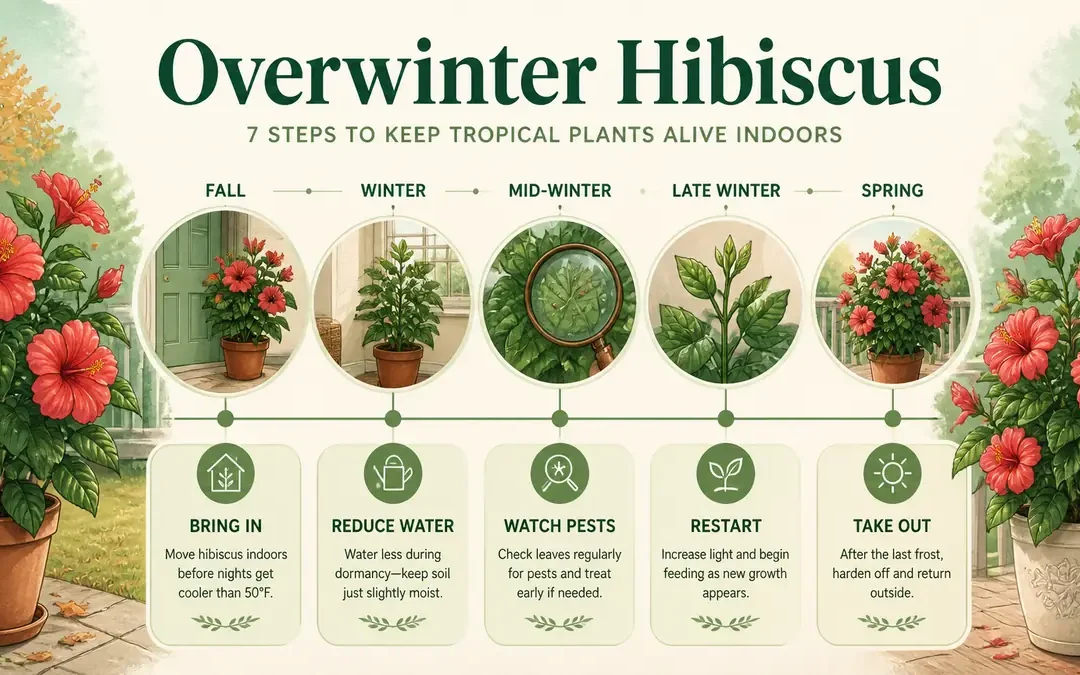 overwinter hibiscus fall indoor winter spring timeline