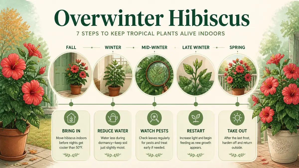 overwinter hibiscus fall indoor winter spring timeline