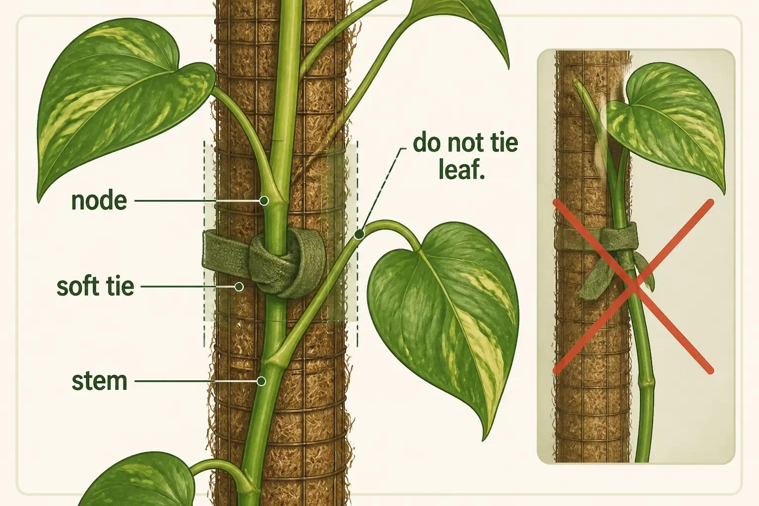 Pothos Moss Pole Guide: Train Bigger Climbing Vines Without Rot